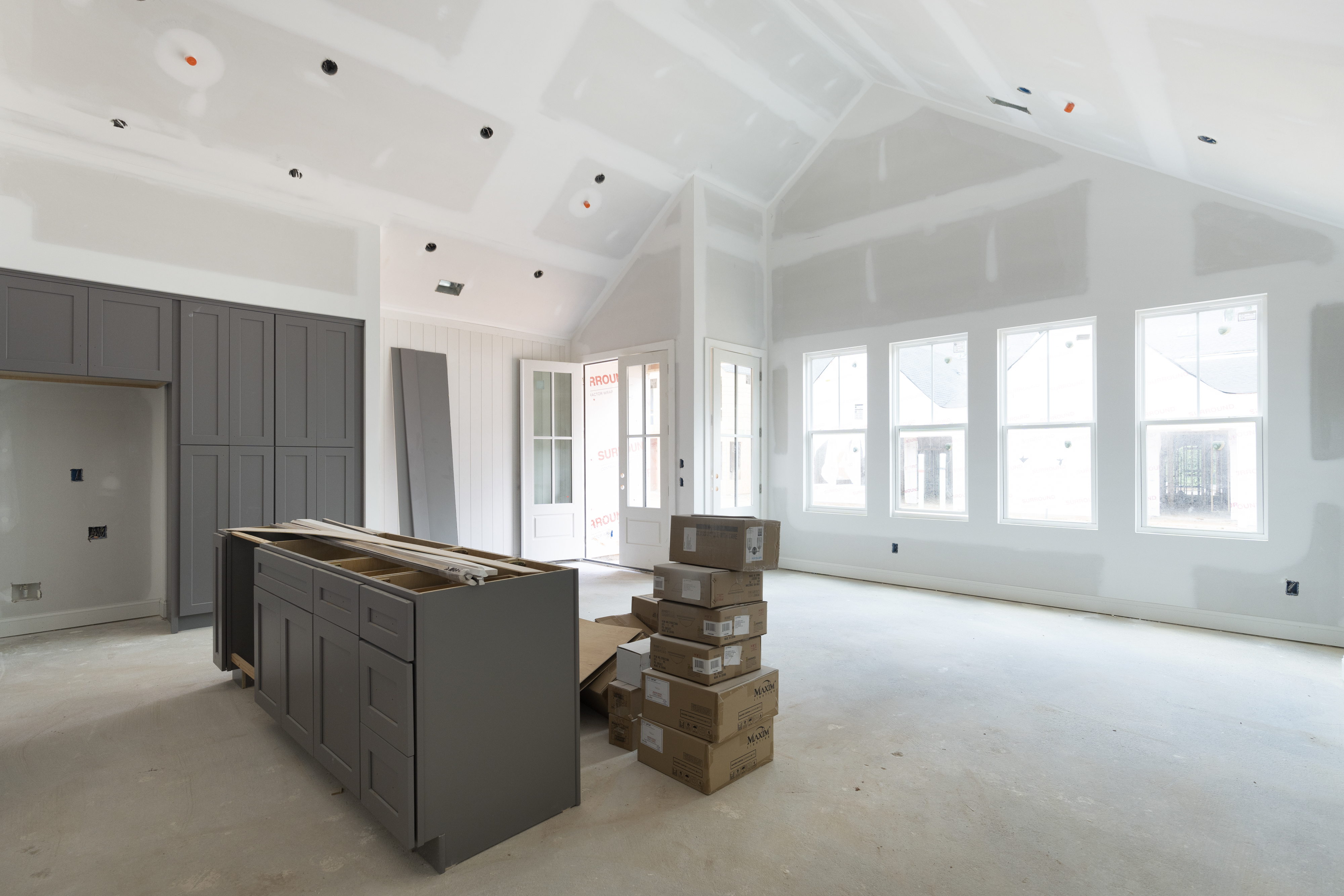 Before - Outdated Living Room